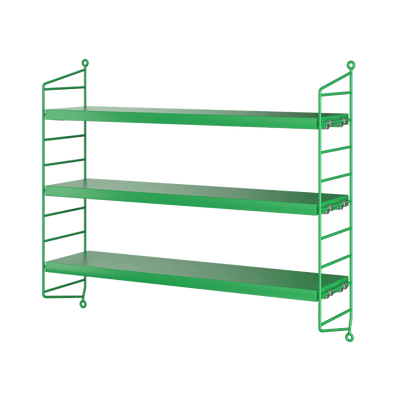 String Pocket Shelving - Green/Green