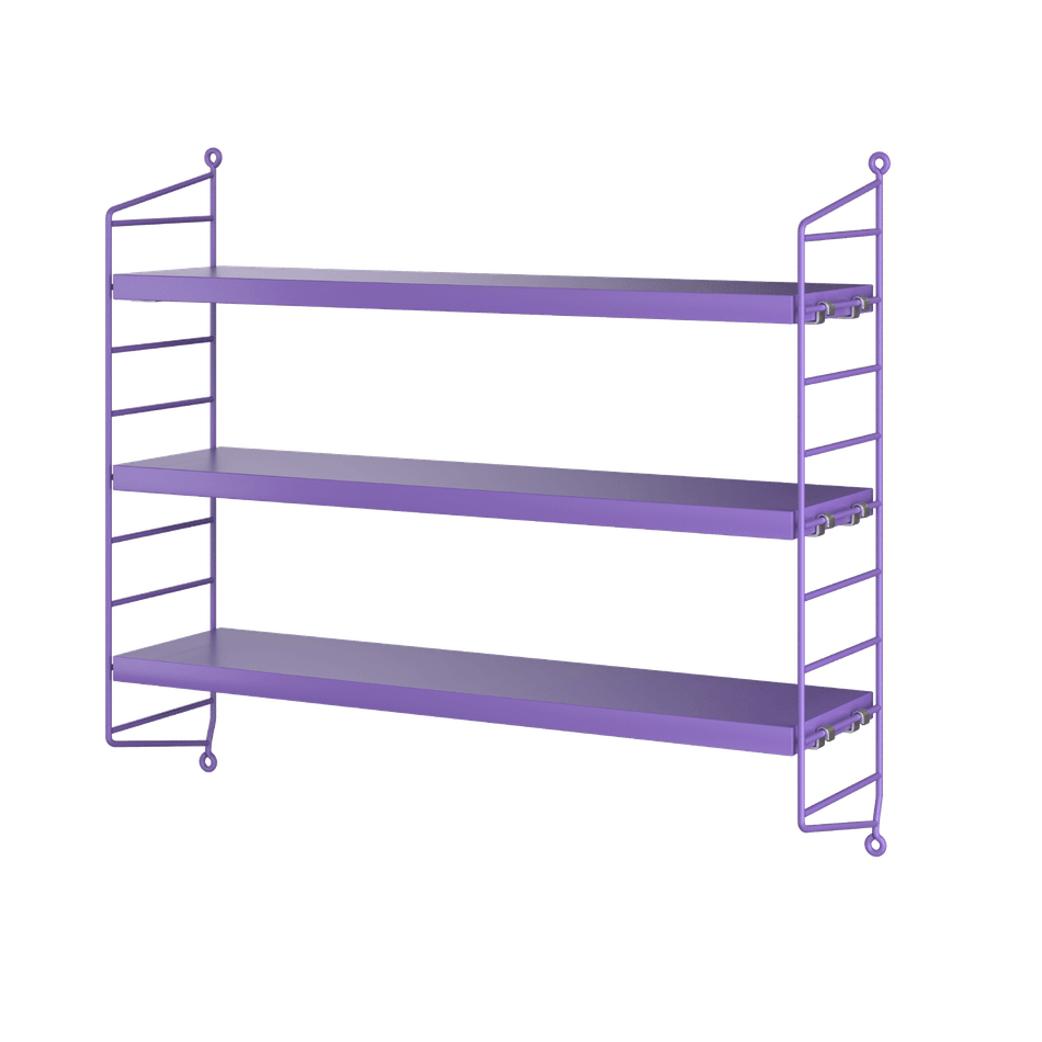 String Pocket Shelving - Purple/Purple