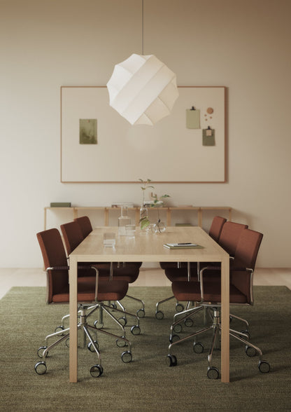 Swedese Stella Upholstered Armchair Wheelbase