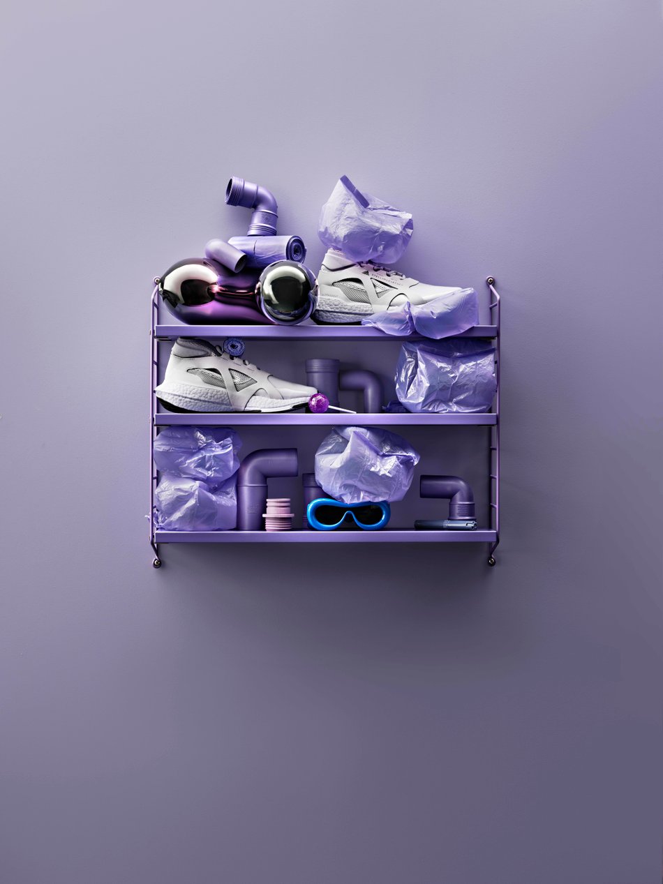 String Pocket Shelving - Purple/Purple