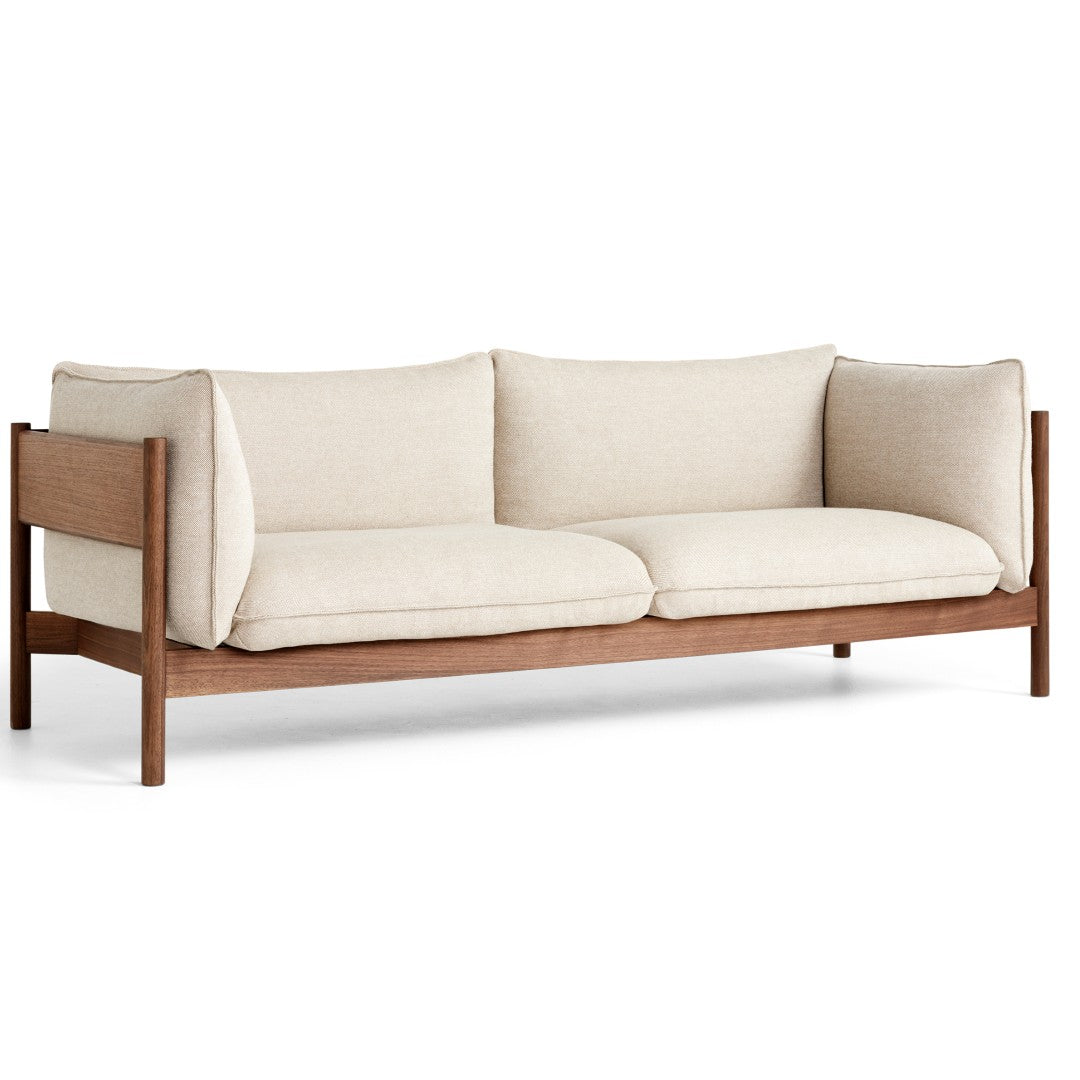 Hay Arbour Eco 3 Seater Sofa - Walnut Frame