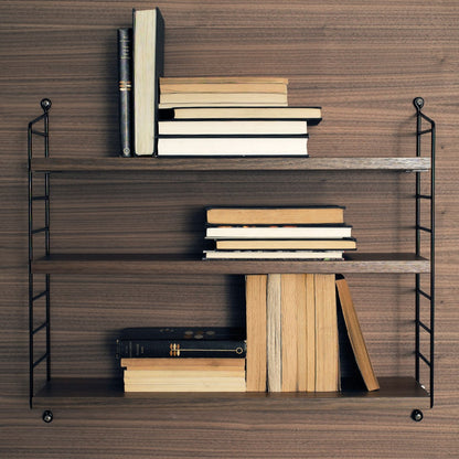 String Pocket Shelving - Walnut/Black