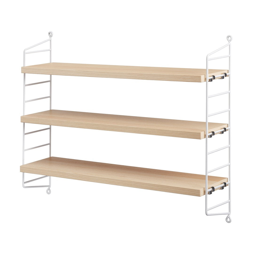 String Pocket Shelving - Ash/White