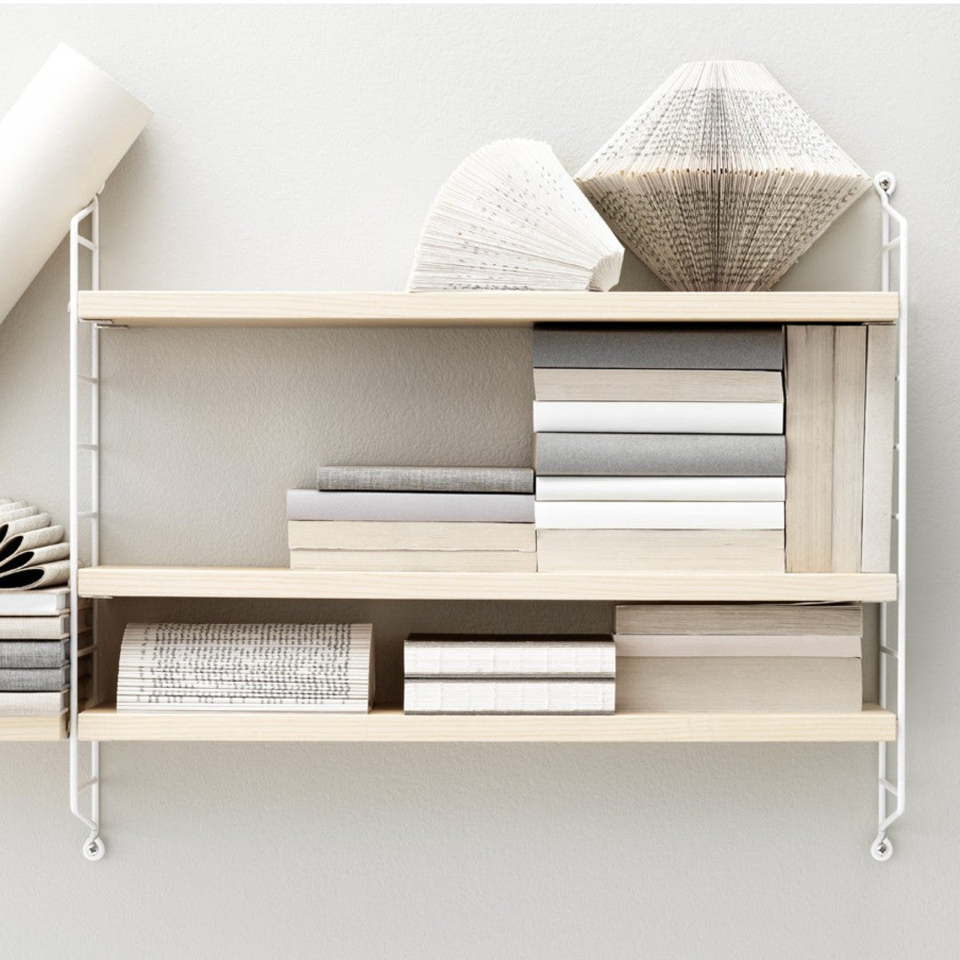 String Pocket Shelving - Ash/White