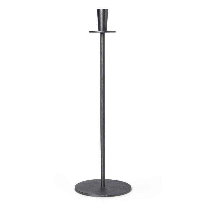 Ferm Living Hoy Casted Candle Holder Black