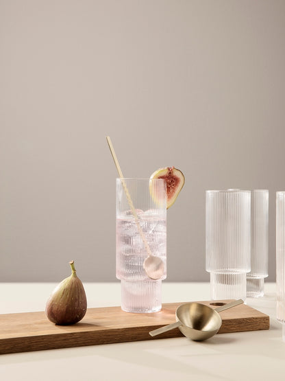 Ferm Living Ripple Long Glasses Set of 4