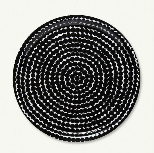 Marimekko Black Räsymatto Plywood Tray