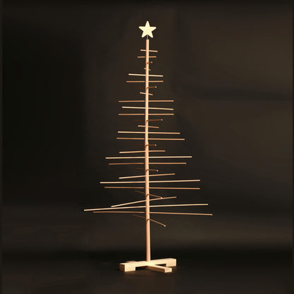 minima. Wooden Christmas Tree