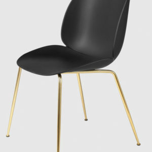 Beetle Dining Chair Unupholstered Brass Base-0