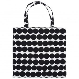 Black/White Räsymatto Tote Bag-0