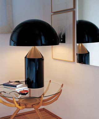 Oluce Atollo Table Lamp Black Designer Contemporary Lighting
