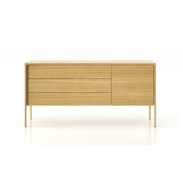 punt tactile sideboard medium super matt oak minima birmingham designer contemporary furniture
