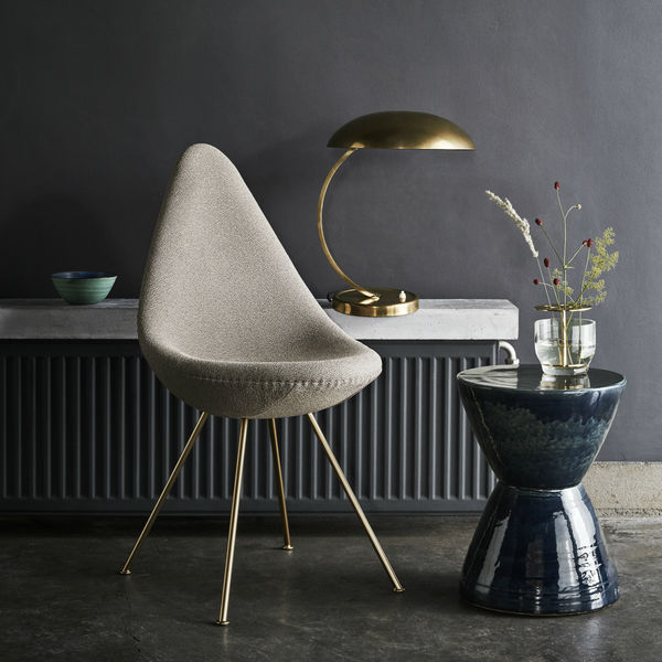 Fritz Hansen Drop Chair Beige Lifestyle Contemporary Designer Furniture