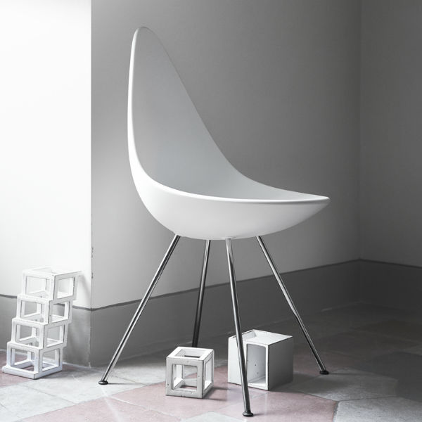 Fritz Hansen Drop Chair Lifestyle1 Contemporary Designer Furniture