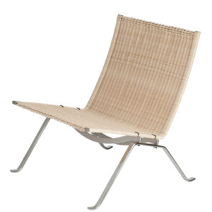 pk22 lounge chair poul kjaerholm wicker minima fritz hansen designer contemporary furniture