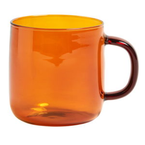 Hay Borosilicate mug amber Contemporary Designer Homeware