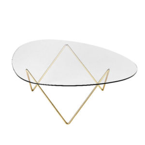 Gubi Pedrera Coffee Table Brass Contemporary Designer Furniture