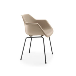 Robin day Polyside Armchair Light Grey Designer contemporary furniture