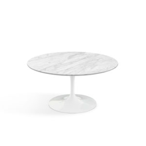Knoll Tulip Coffee table 91dia carrara marble contemporary designer furniture