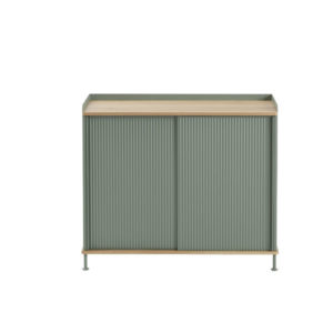 Muuto Enfold Sideboard Tall Green and Oak Contemporary Designer Furniture