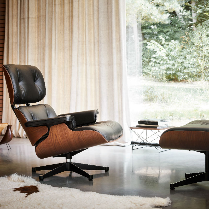 Vitra Eames Lounge Chair and Ottoman Contemporary Designer Homeware