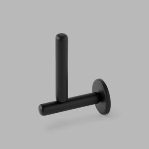 D line Pebble Spare toilet roll holder black contemporary designer homeware