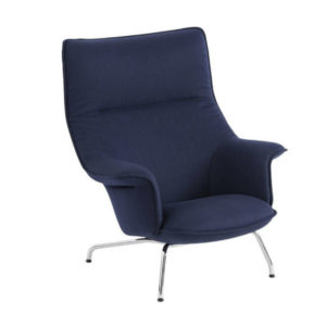 Muuto Doze Lounge Chair Blue Contemporary Designer Furniture