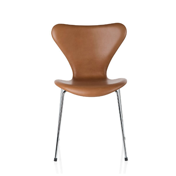 Fritz Hansen Series 7 Leather Brown contemporary designer furniture