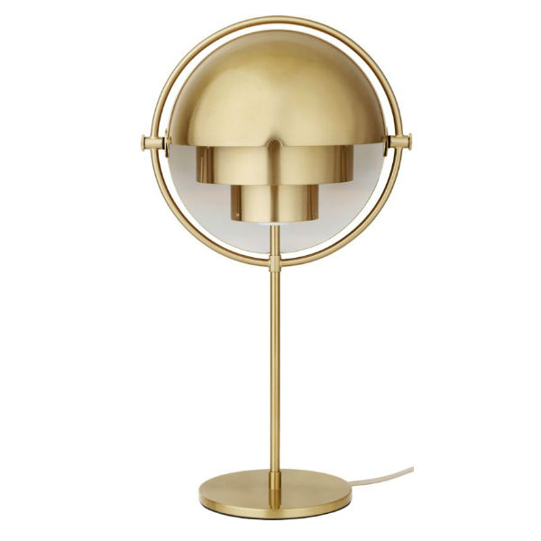 Gubi Multi Lite Table Lamp Brass Base, Contemporary Brass Table Lamps