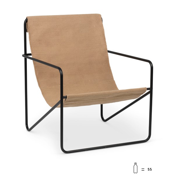 Ferm Living Desert lounge chair black ferm living contemporary designer furniture