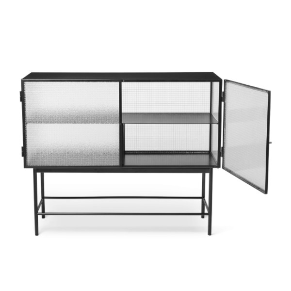 Haze sideboard black ferm living open contemporary designer furniture