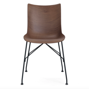 Kartell P/Wood Chair Black contemporary designer furniture