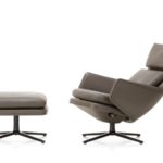 vitra grand relax lounge and ottoman chair umbra grey main contemporary designer furniture