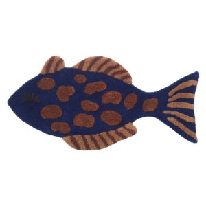 Ferm Living tufted floor wall decoration fish