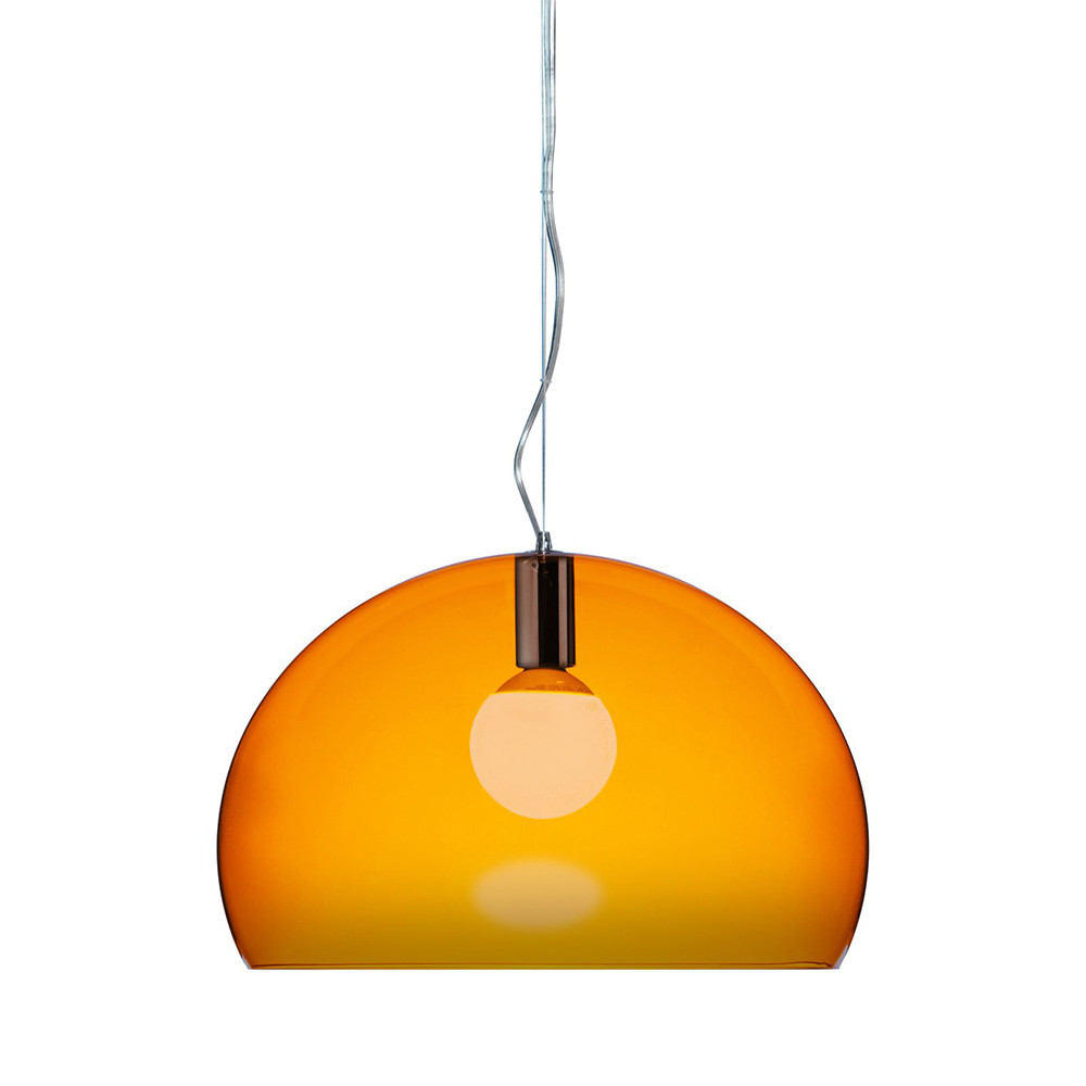 Kartell Small FL/Y Orange Pendant Light
