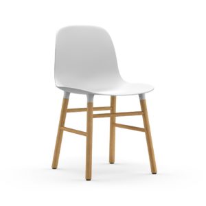 white form chair Normann Copenhagen Furniture Contemporary designer