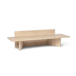 Oak oblique bench ferm living cotemporary design furniture