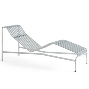 Palissade Chaise Longue Hot Galvanised HAY contemporary designer outdoor furniture