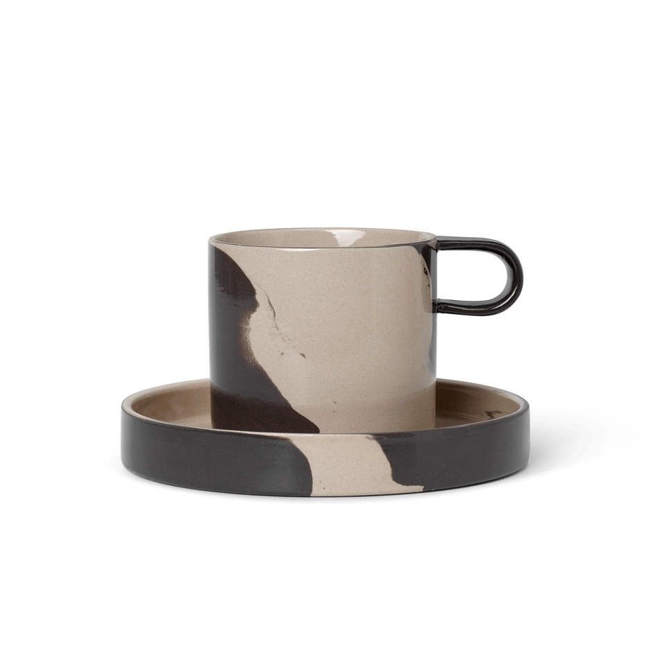 Ferm Living Inlay Cup with Saucer